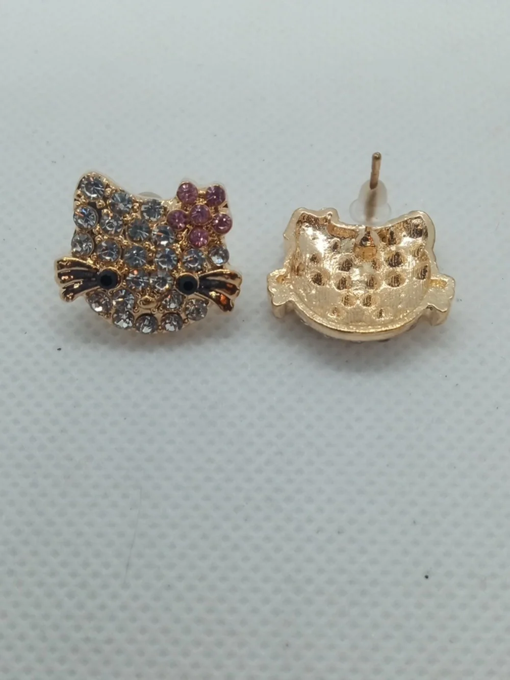 CRYSTAL KITTY EARRINGS